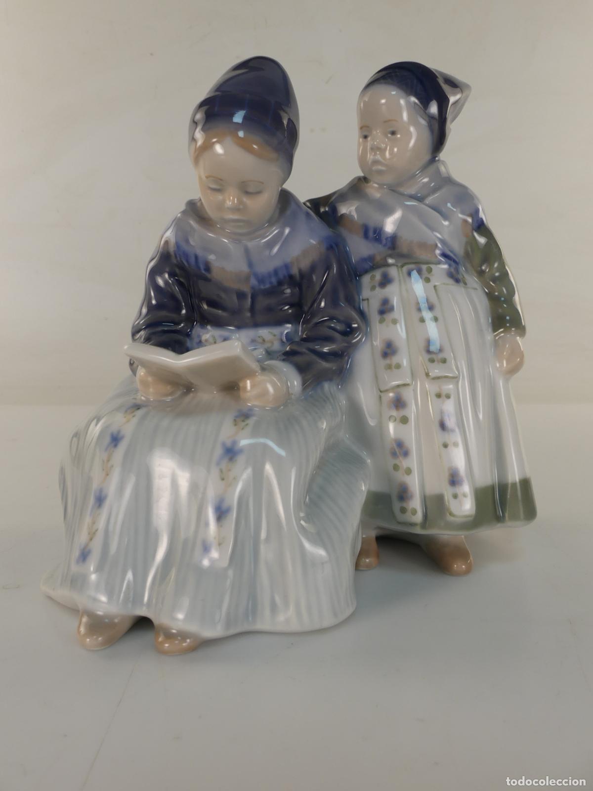 Antiquit&eacute;s: PRECIOSA FIGURA DE PORCELANA DANESA ROYAL COPENHAGEN