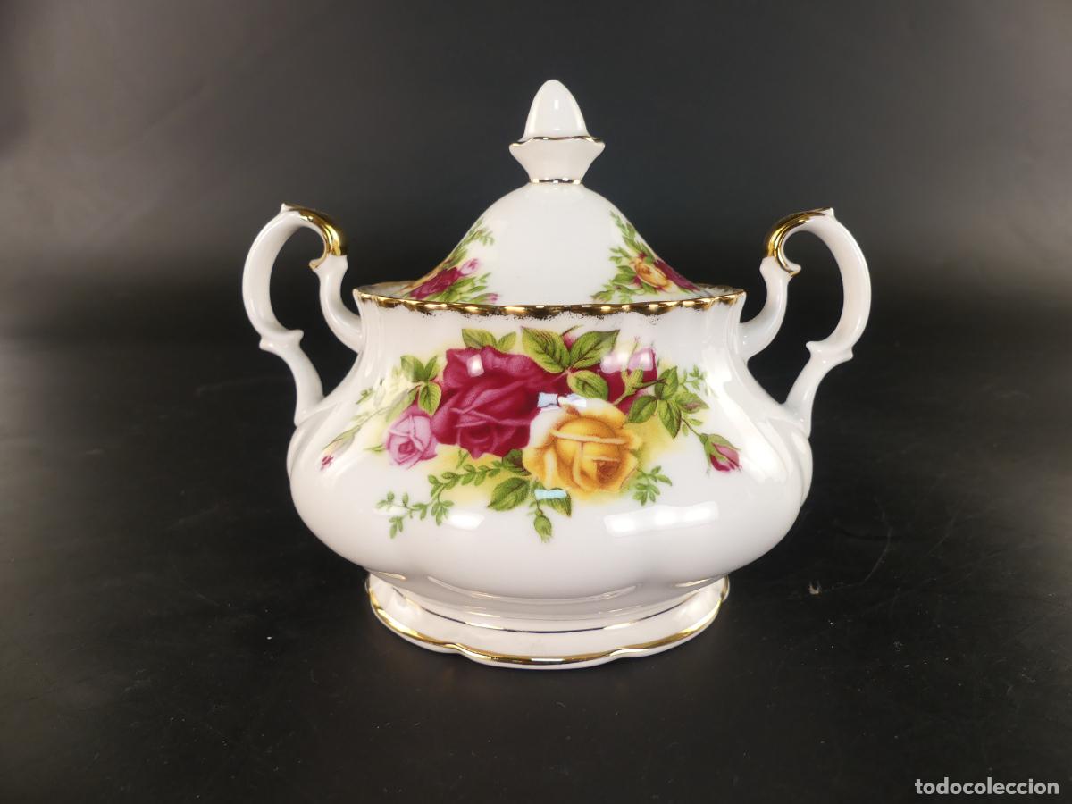 Antiques: AZUCARERO DE PORCELANA INGLESA ROYAL ALBERT SERIE OLD COUNTRY ROSES
