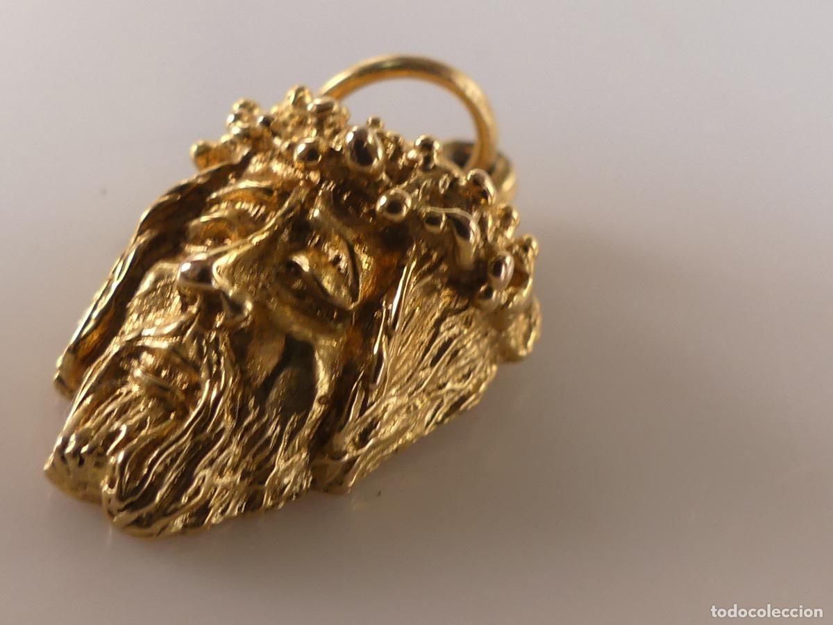 Antiques: BONITO COLGANTE DE BRONCE CABEZA DE JESUCRISTO