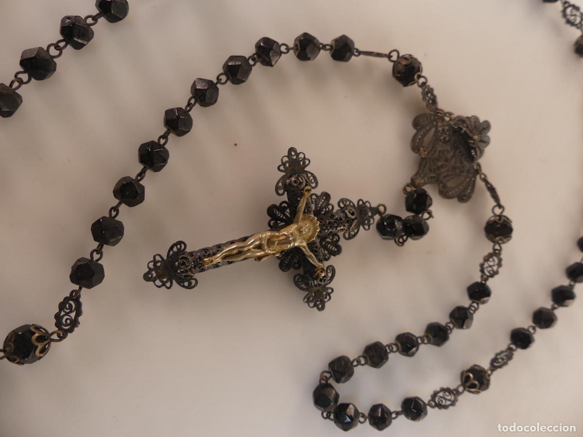 Antiquit&eacute;s: Maravilloso Rosario De filigrana Precioso Objeto Religioso Excelente Detallado