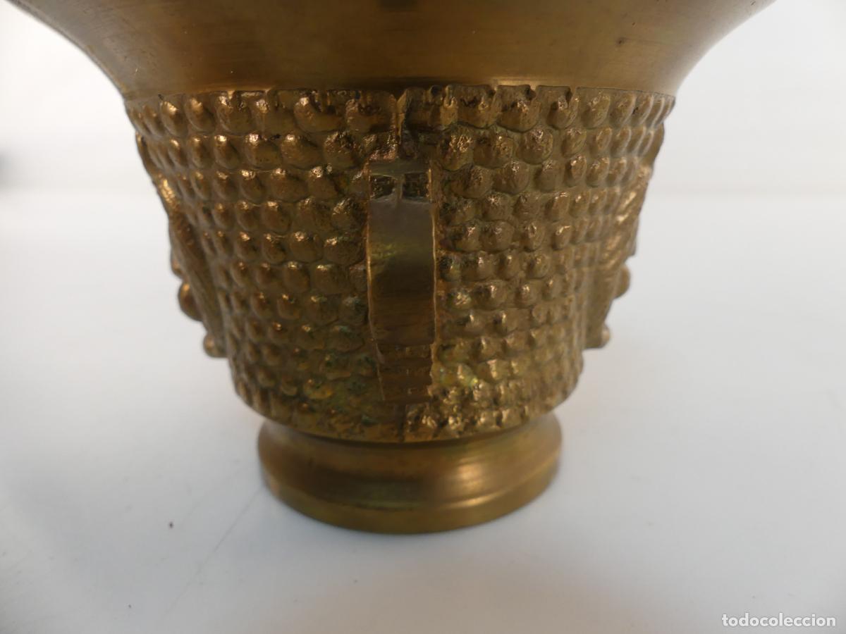 Antig&uuml;edades: almirez-mortero en bronce excelente pieza de colecci&oacute;n - Foto 3
