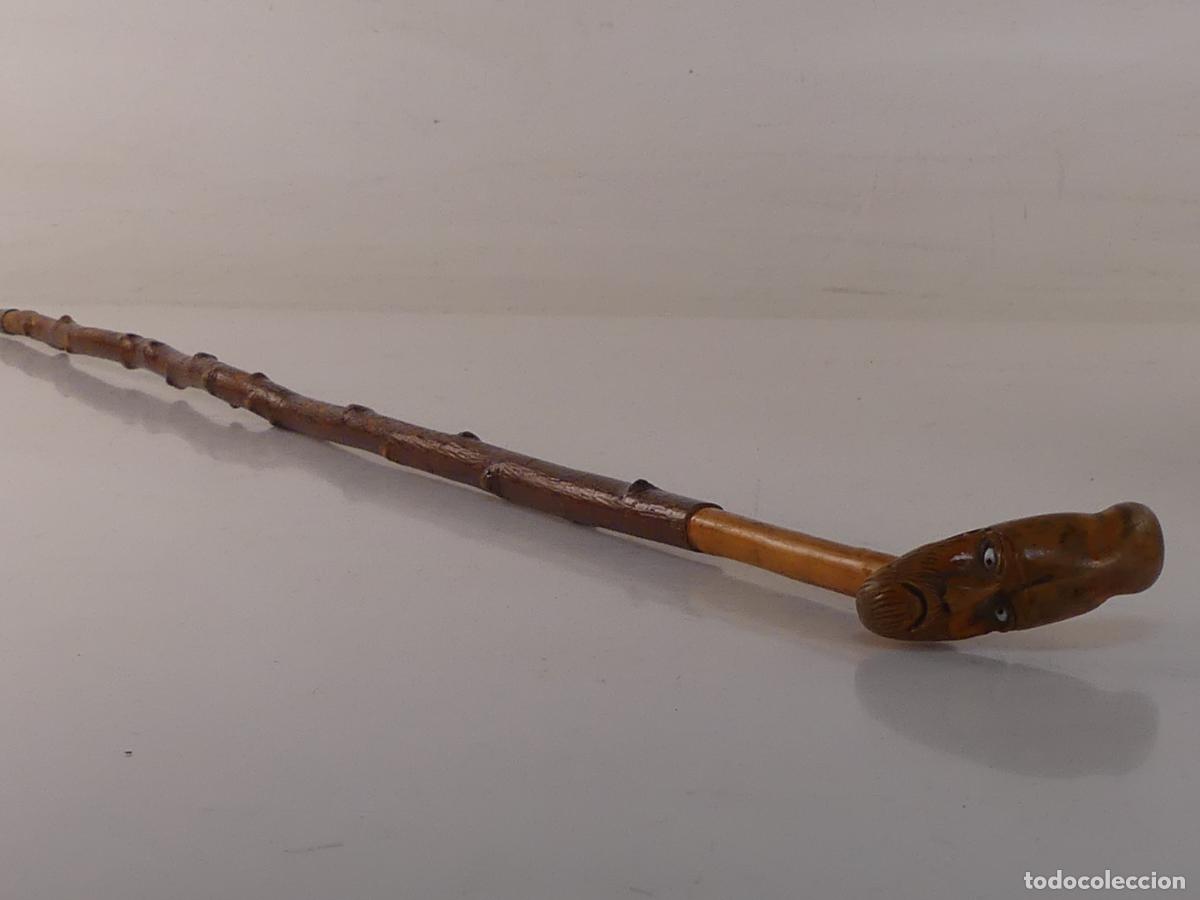Antig&uuml;edades: BASTON DE MADERA OBJETO DE COLECCION - Foto 2