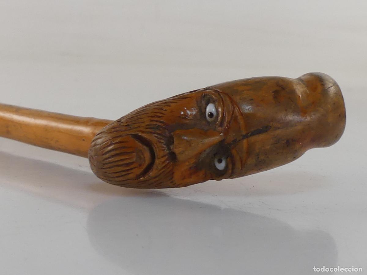 Antig&uuml;edades: BASTON DE MADERA OBJETO DE COLECCION - Foto 3