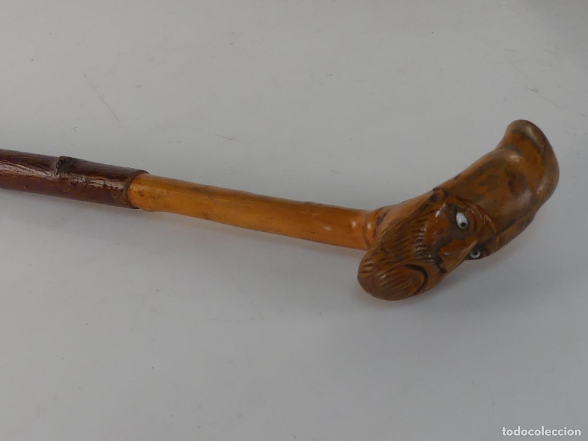 Antig&uuml;edades: BASTON DE MADERA OBJETO DE COLECCION - Foto 4