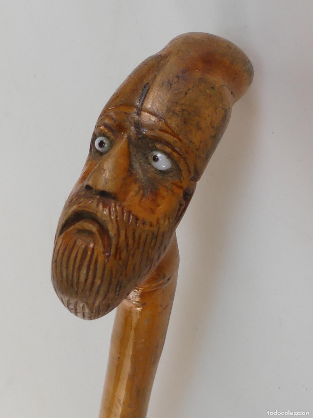 Antig&uuml;edades: BASTON DE MADERA OBJETO DE COLECCION - Foto 8