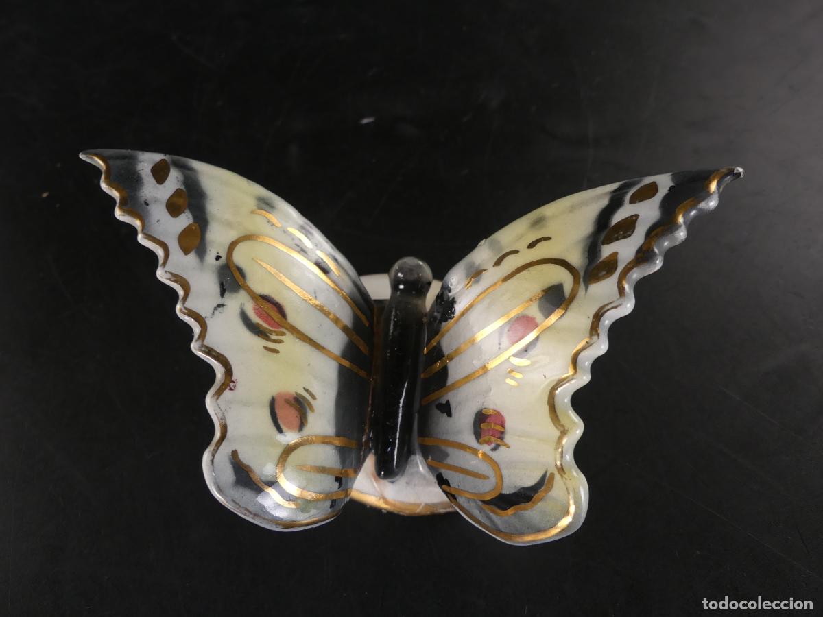Antiquit&auml;ten: BONITA FIGURA DE PORCELANA MARIPOSA