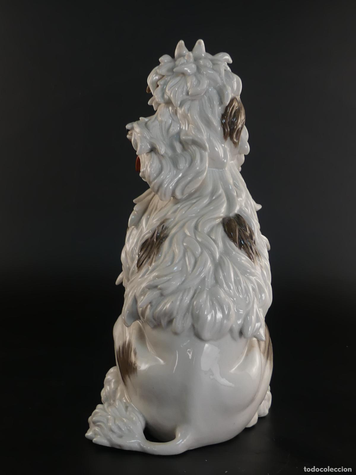 Antig&uuml;edades: FIGURA DE PERRO DE PORCELANA DE ALGORA - Foto 3