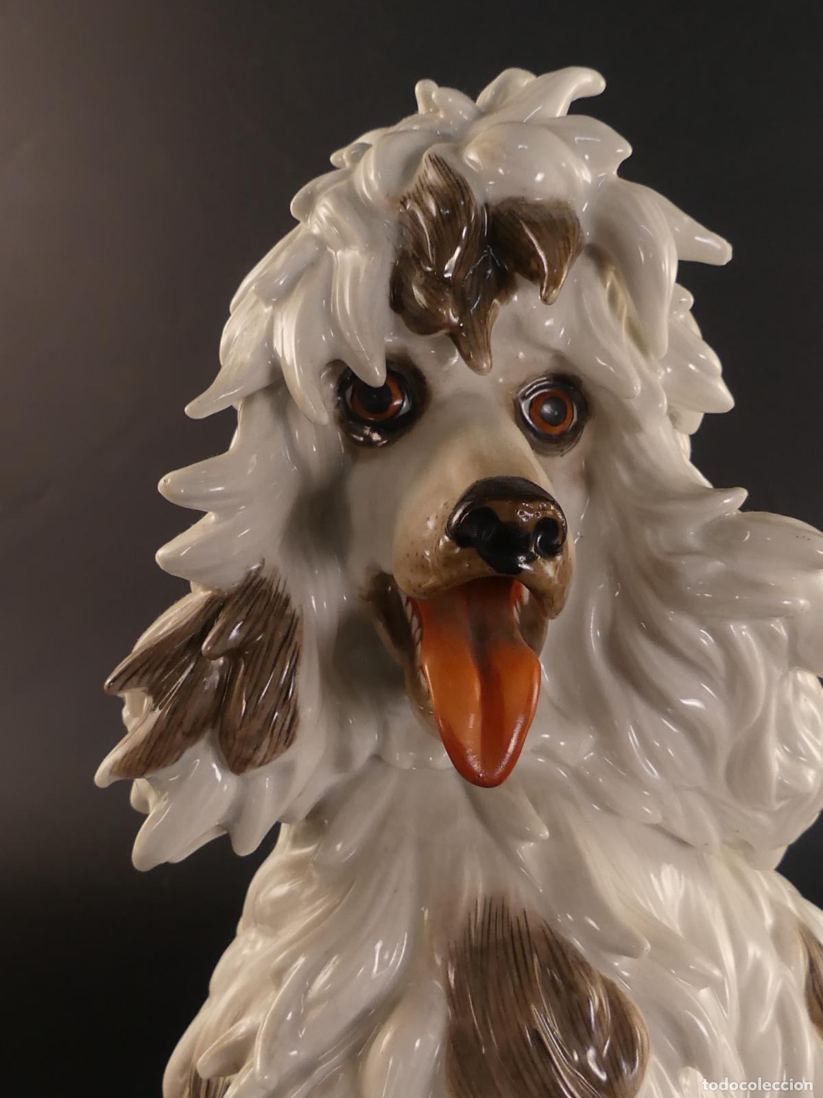 Antig&uuml;edades: FIGURA DE PERRO DE PORCELANA DE ALGORA - Foto 5