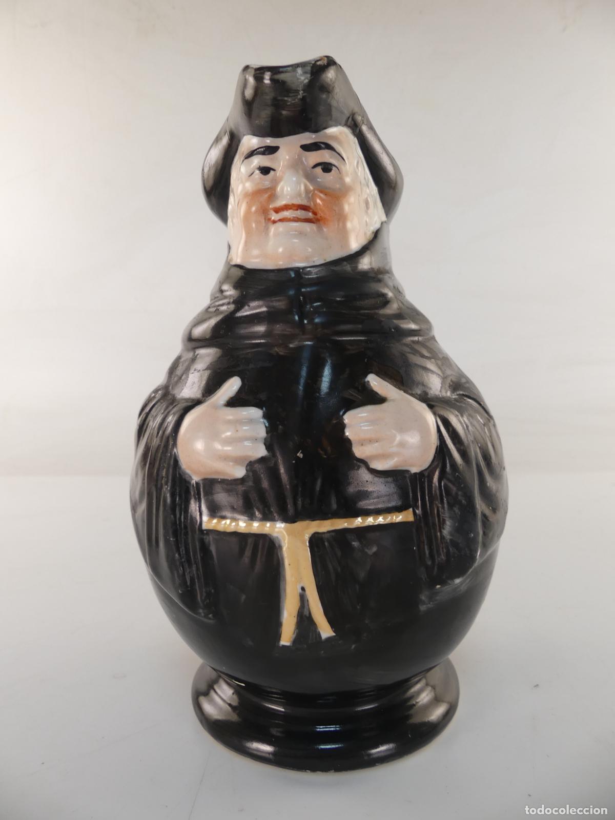 Oggetti Antichi: JARRA DE PORCELANA FORMA DE UN FRAILE
