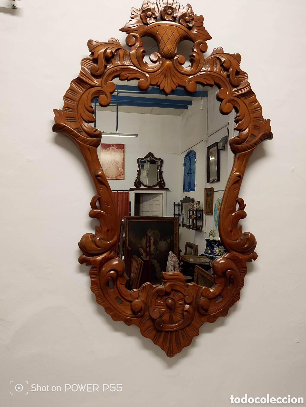 Antig&uuml;edades: Consola Isabelina tallada - Foto 3