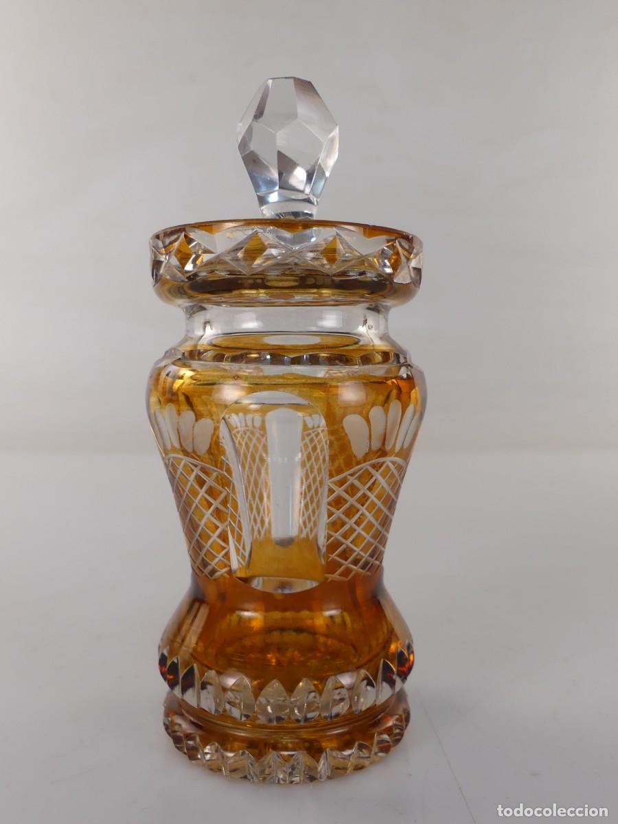 Antiquit&eacute;s: PRECIOSO AZUCARERO DE CRISTAL DE BOHEMIA
