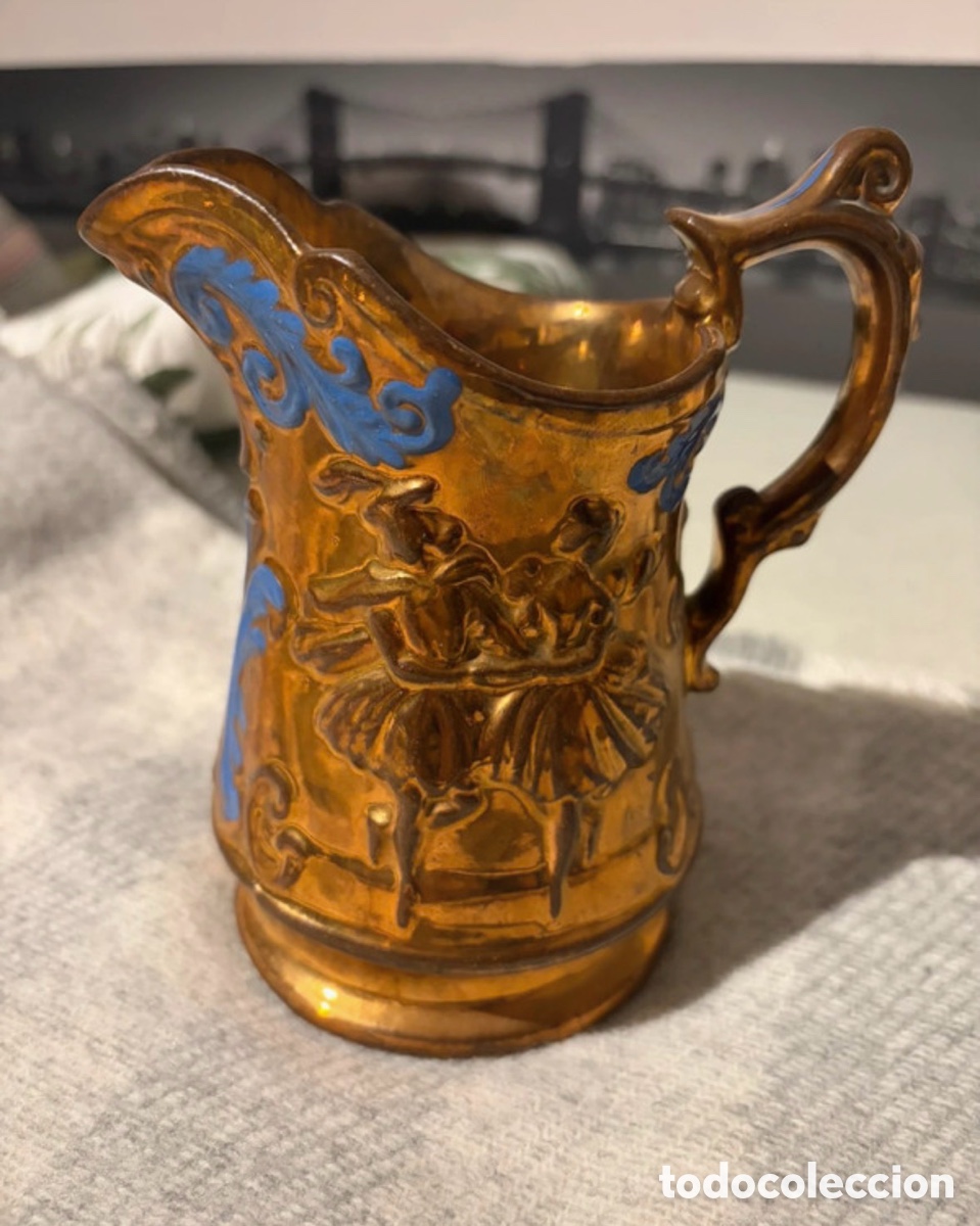 Antiques: Jarra de agua Bristol con relieve
