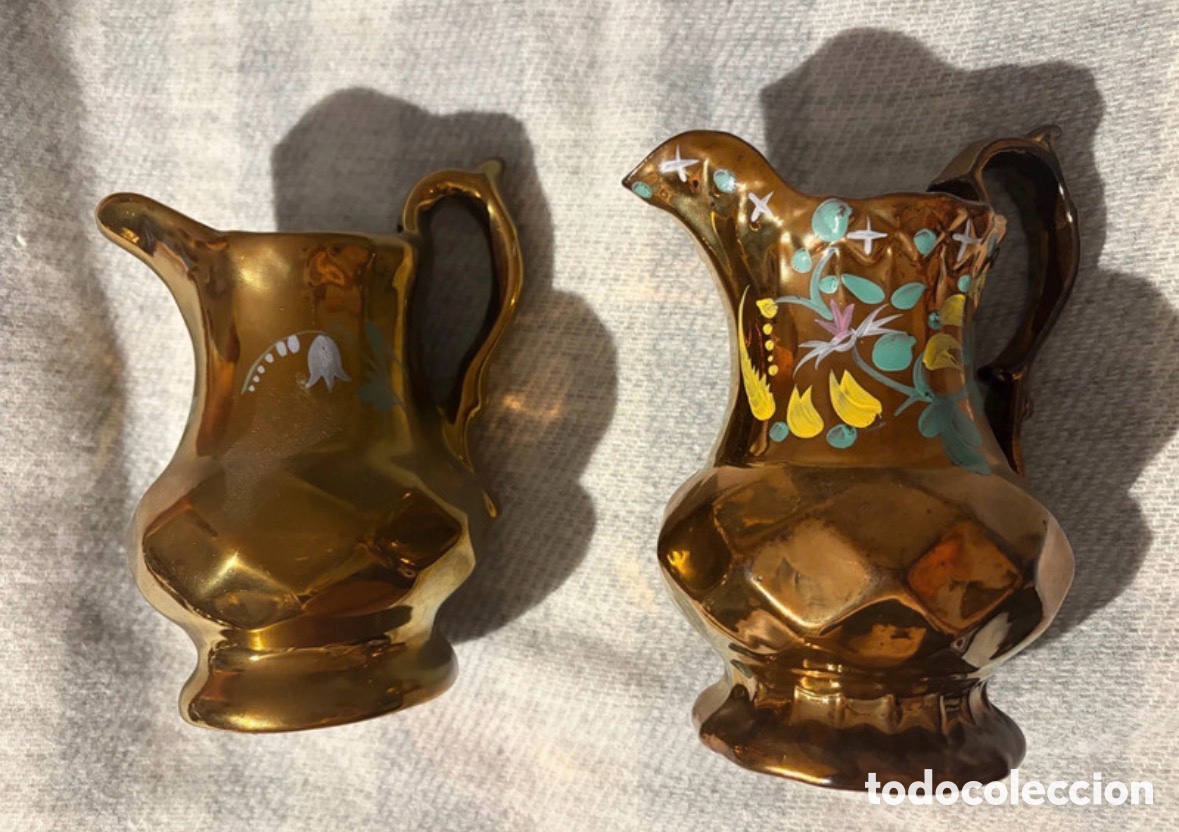 Antiques: Lote 2 jarras Bristol facetadas