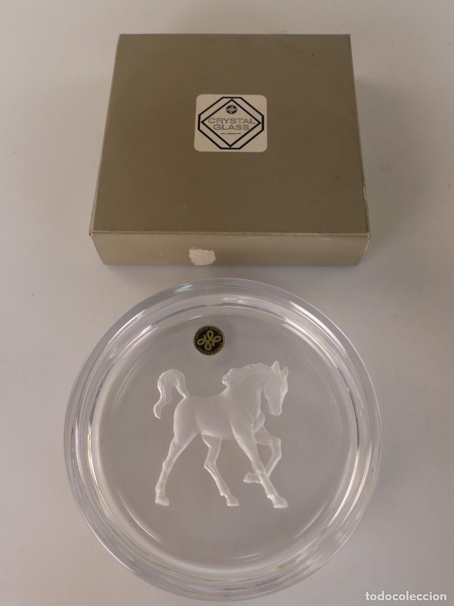 Antiguidades: BONITO CENICERO DE CRISTAL MADE IN JAPON