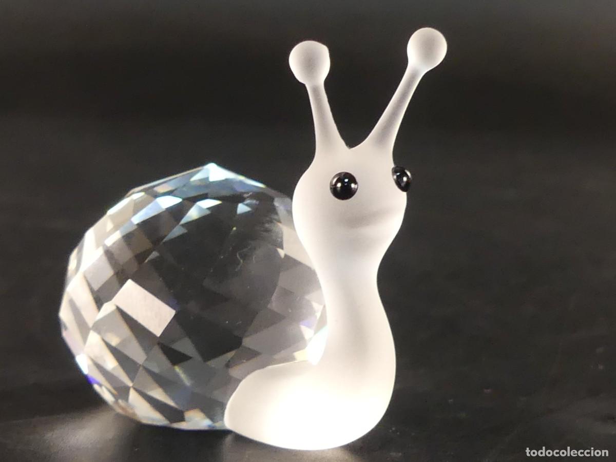 Antiques: PRECIOSA FIGURA DE UN CARACOL HECHA DE CRISTAL DE SWAROVSKI