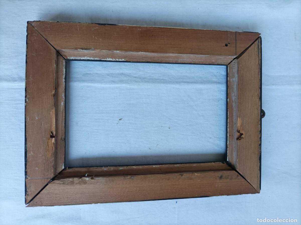 Antig&uuml;edades: ANTIGUO MARCO EN MADERA EBONIZADA. - Foto 3