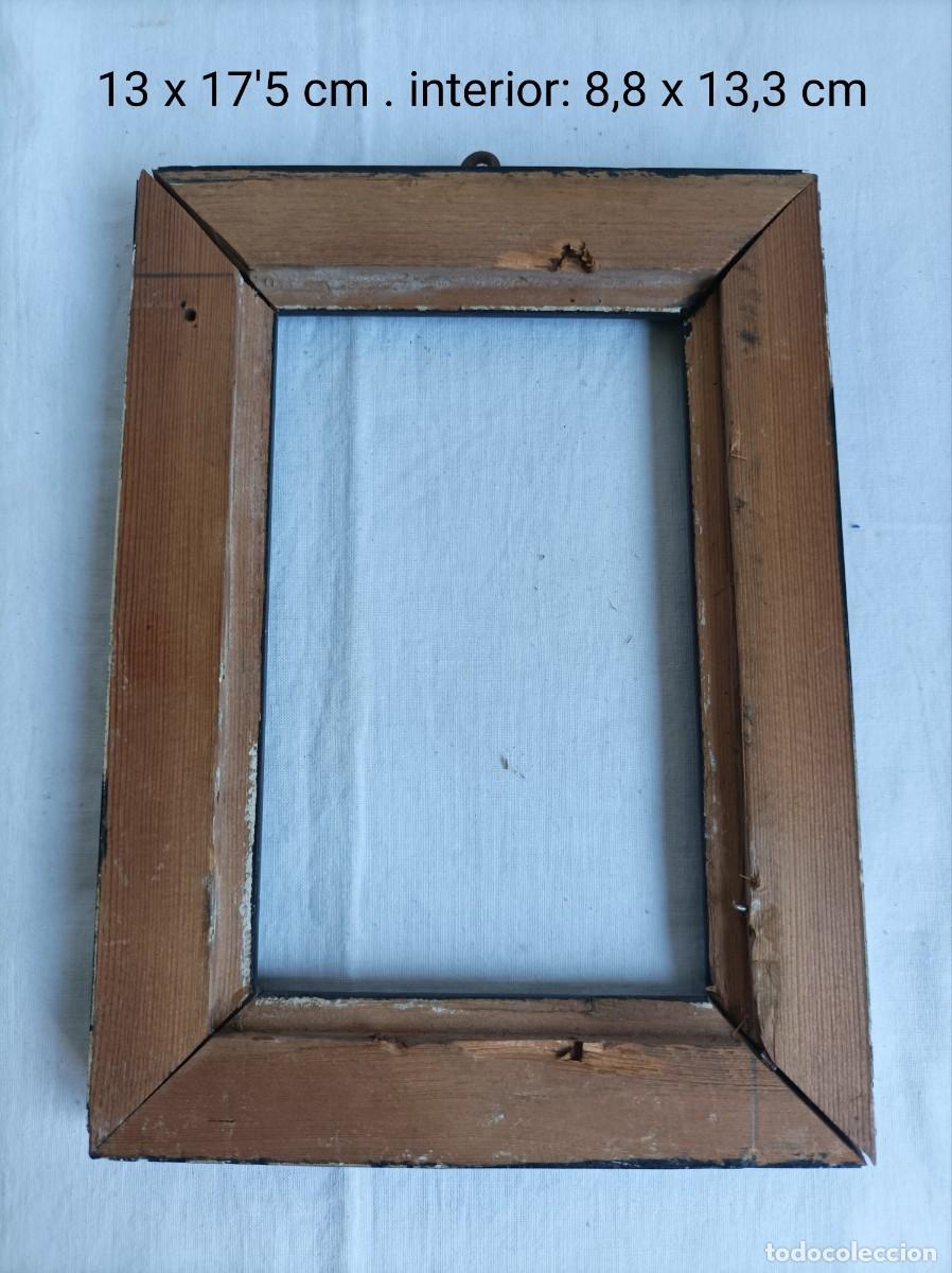 Antig&uuml;edades: ANTIGUO MARCO EN MADERA EBONIZADA. - Foto 4