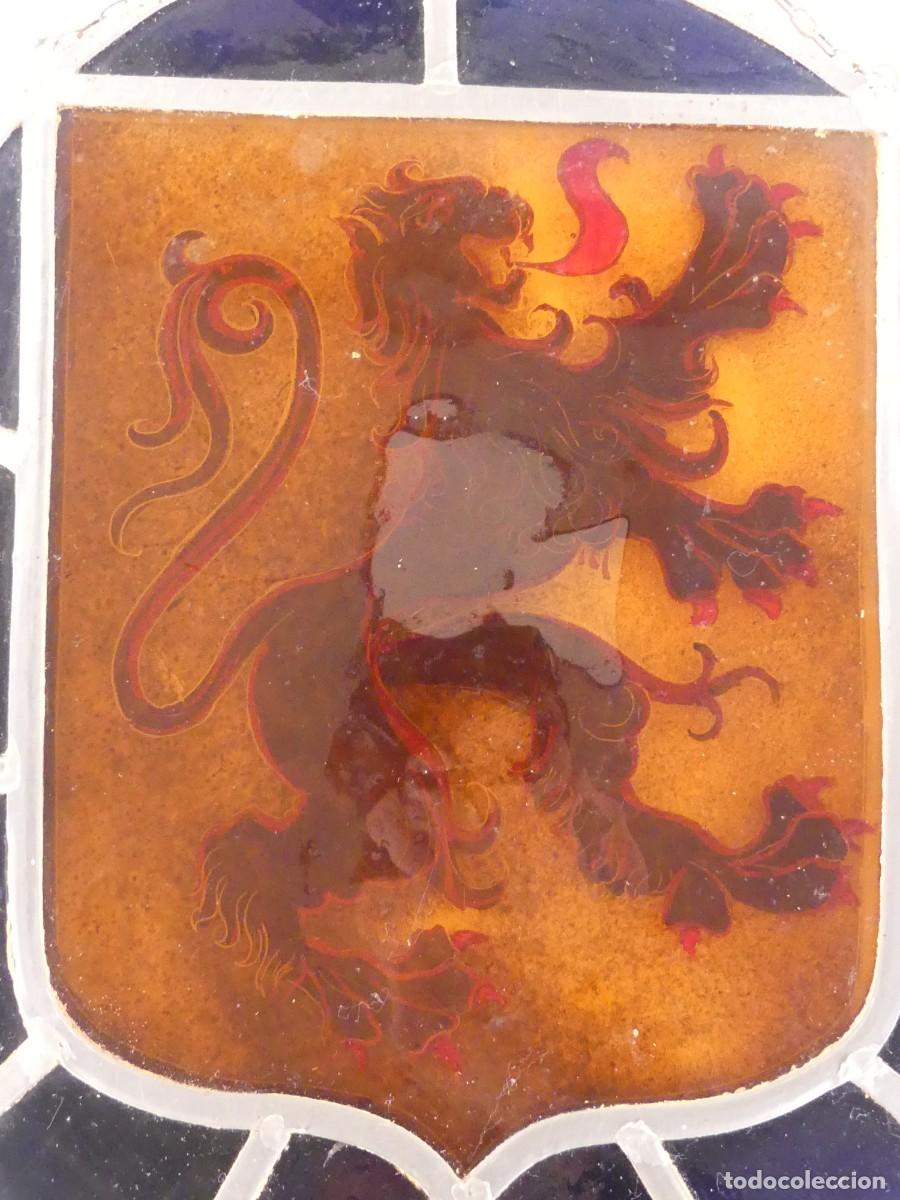 Antig&uuml;edades: PRECIOSO VITRAL OBJETO DE DECORACION - Foto 5