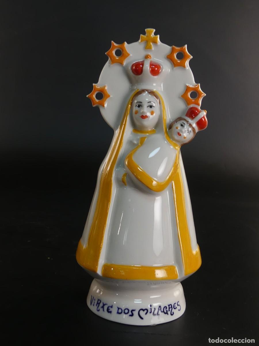 Antiquit&eacute;s: FIGURA DE UNA VIRGEN DE PORCELANA DE GALOS