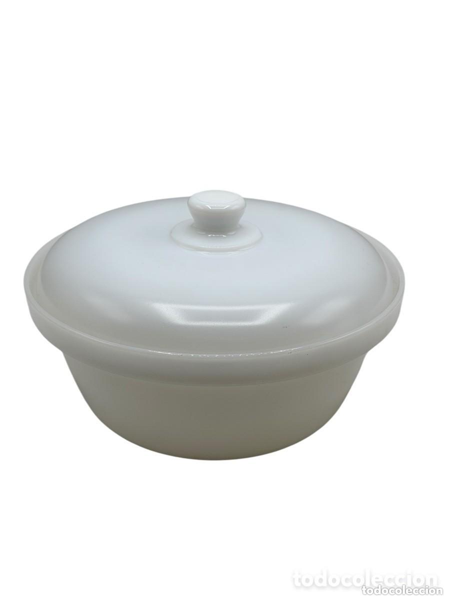 Antiques: ANTIGUA BOMBONERA/CENTRO DE MESA/ FUENTE DE CRISTAL DE OPALINA - 25cm. Di&aacute;metro