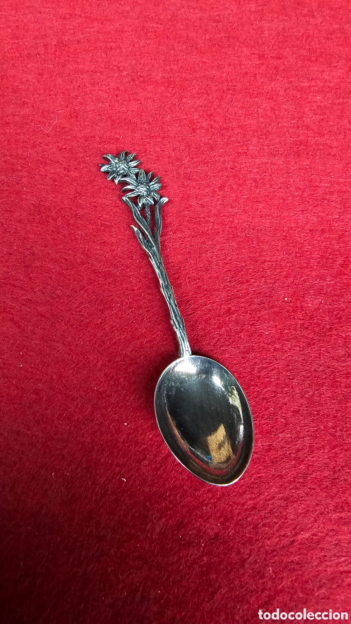 Antig&uuml;edades: Antigua cucharilla de plata de ley contrastada