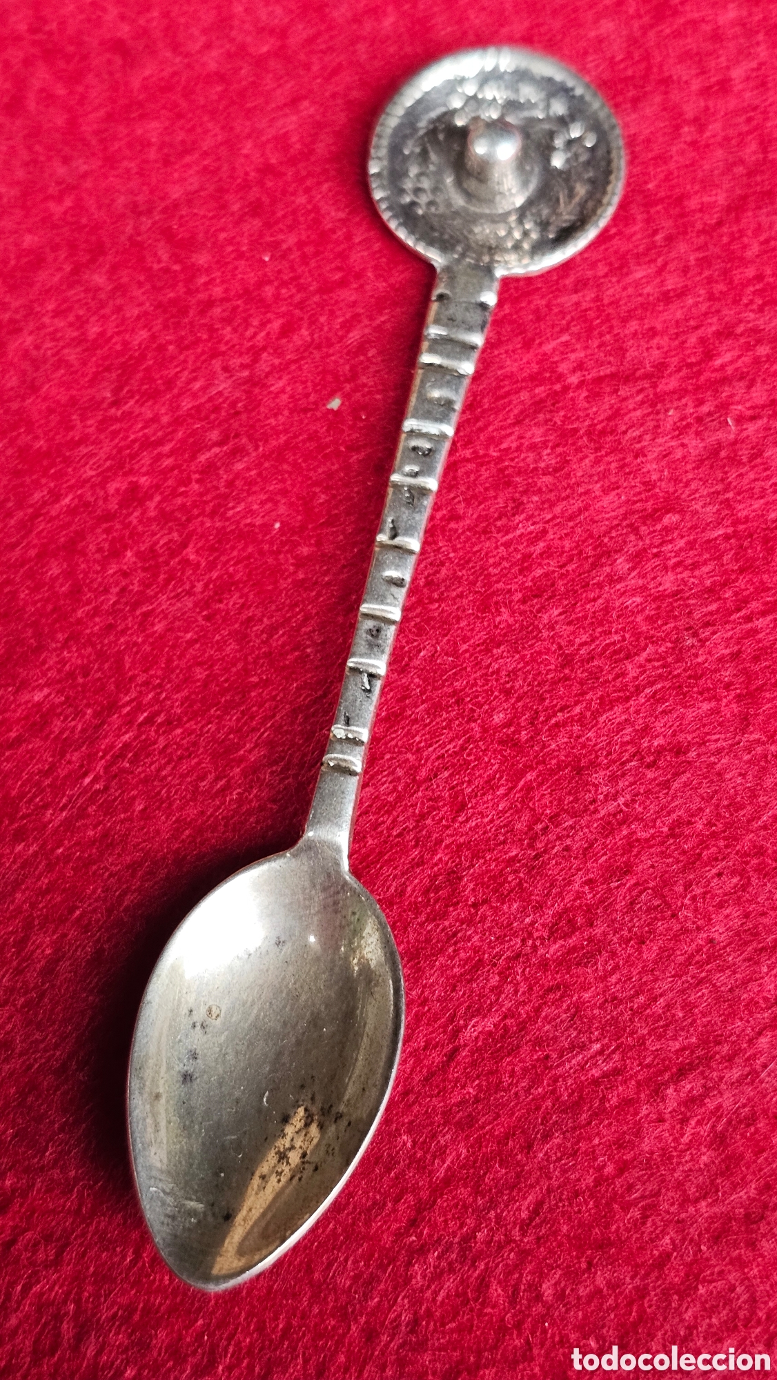 Antiques: Antigua cucharilla de plata de ley contrastada