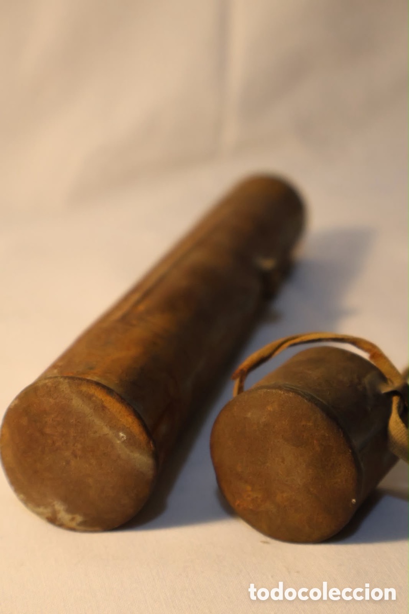 Antig&uuml;edades: TUBO PORTADOCUMENTOS EJ&Eacute;RCITO - Foto 2