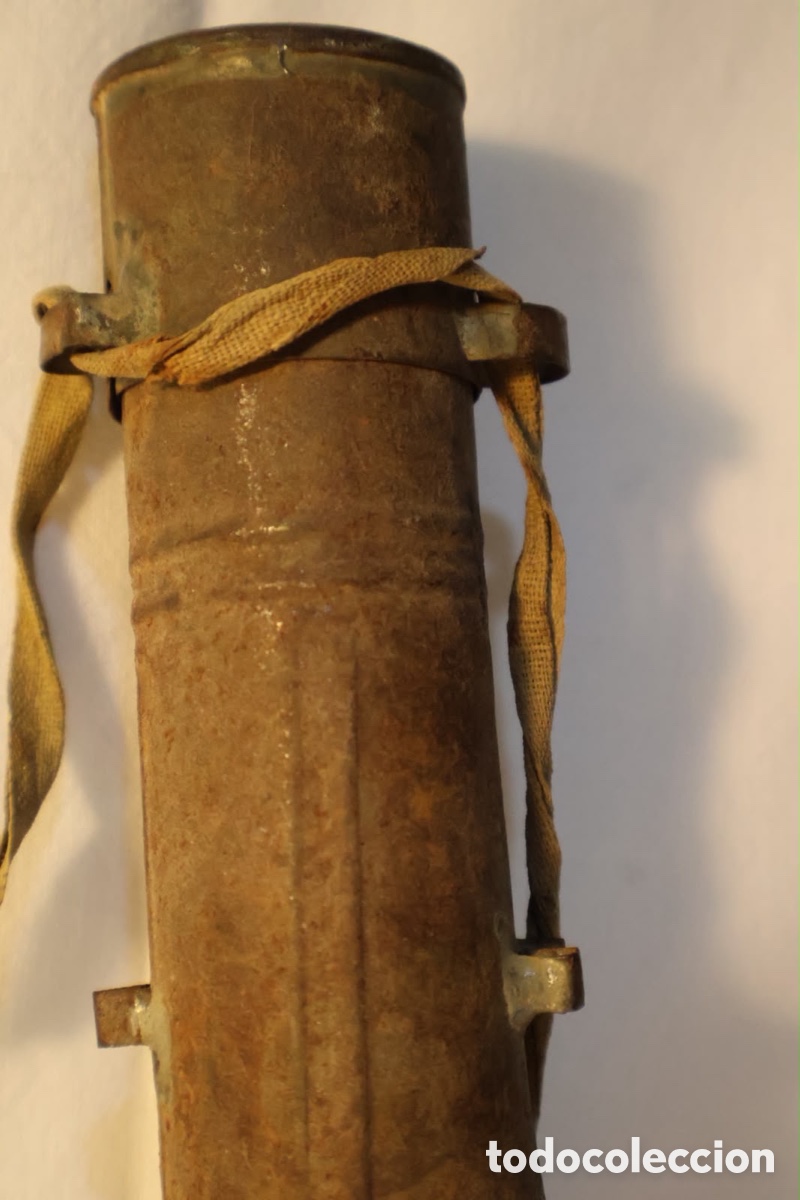 Antig&uuml;edades: TUBO PORTADOCUMENTOS EJ&Eacute;RCITO - Foto 3