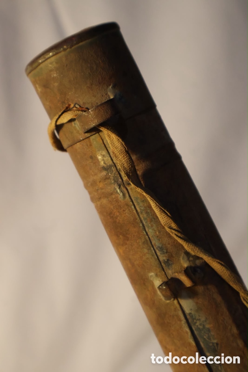 Antig&uuml;edades: TUBO PORTADOCUMENTOS EJ&Eacute;RCITO - Foto 4