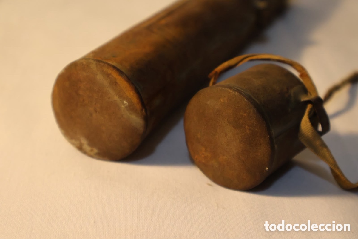 Antig&uuml;edades: TUBO PORTADOCUMENTOS EJ&Eacute;RCITO - Foto 5
