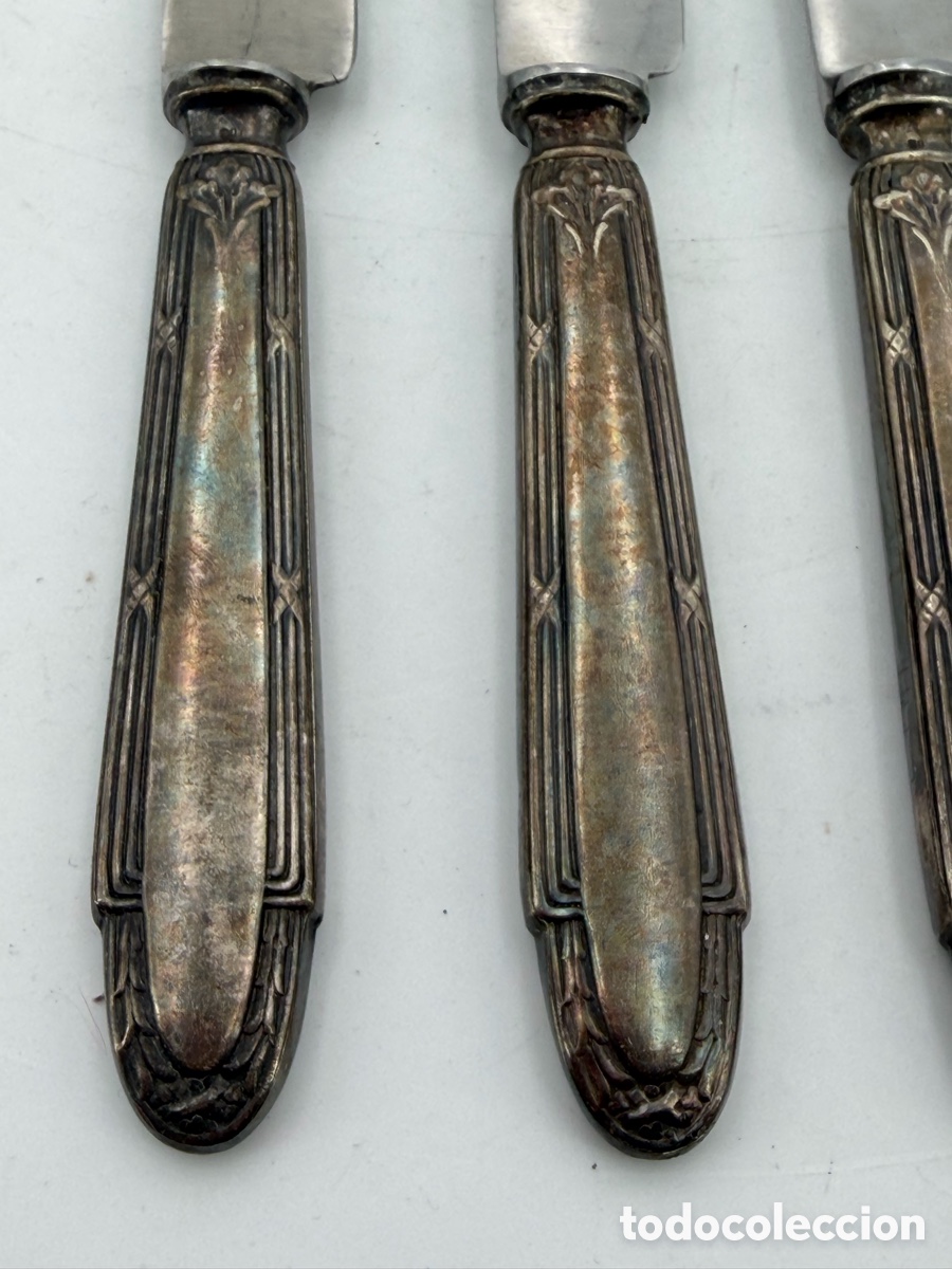 Antig&uuml;edades: Antiguos Cuchillos de Plata 800 - Foto 6