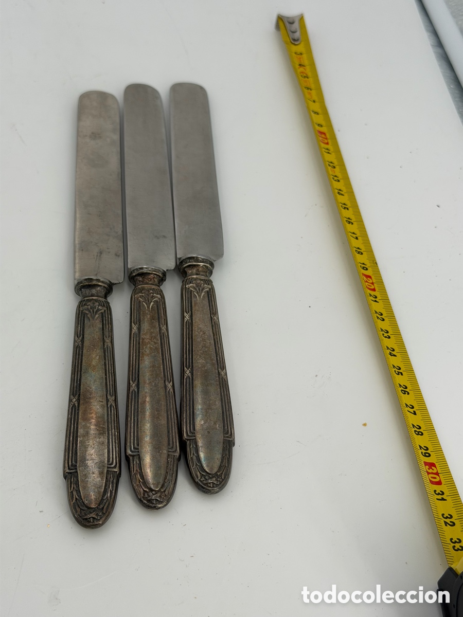 Antig&uuml;edades: Antiguos Cuchillos de Plata 800 - Foto 11