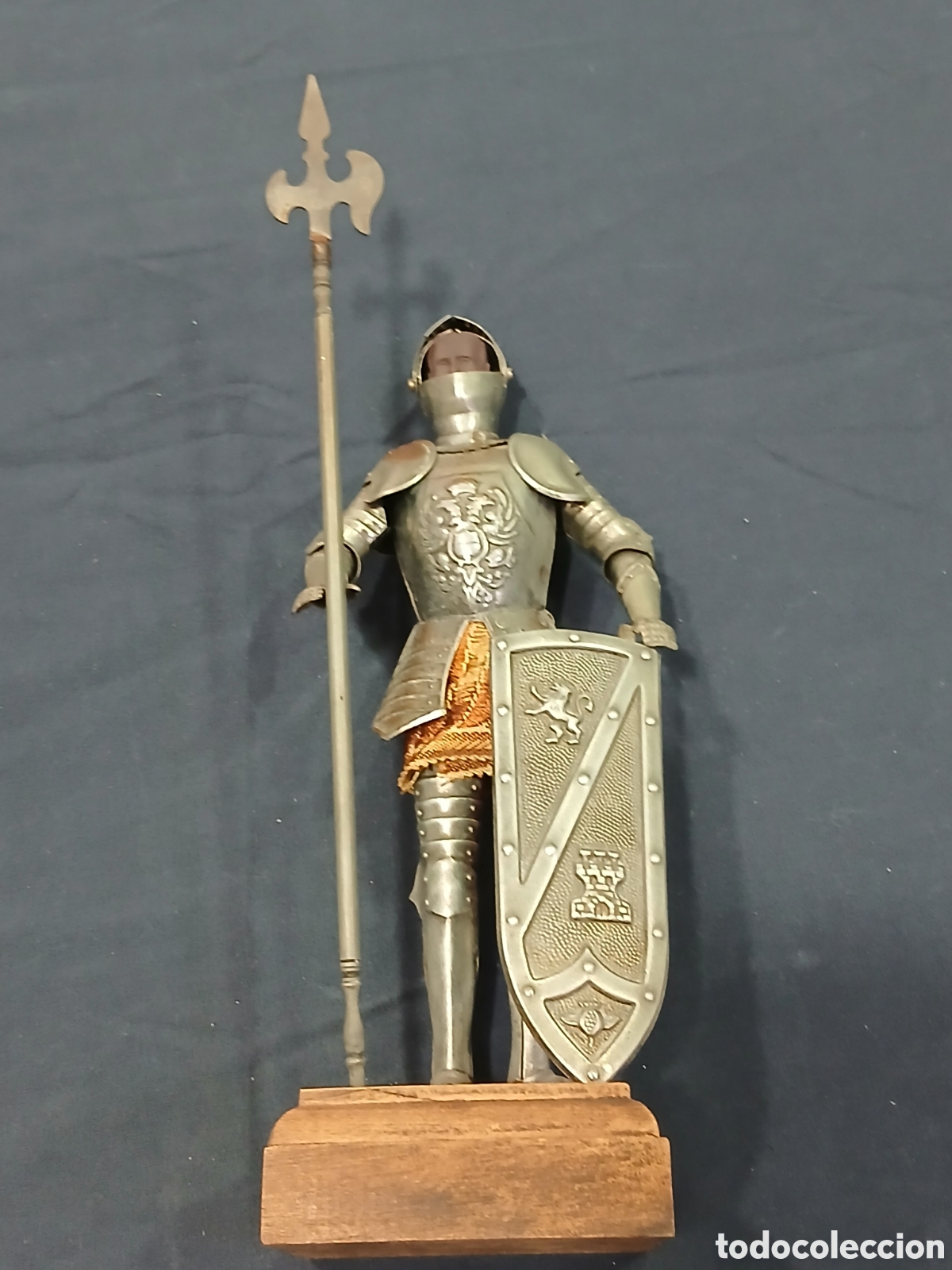 Oggetti Antichi: Figura caballero medieval con armadura. (L134)