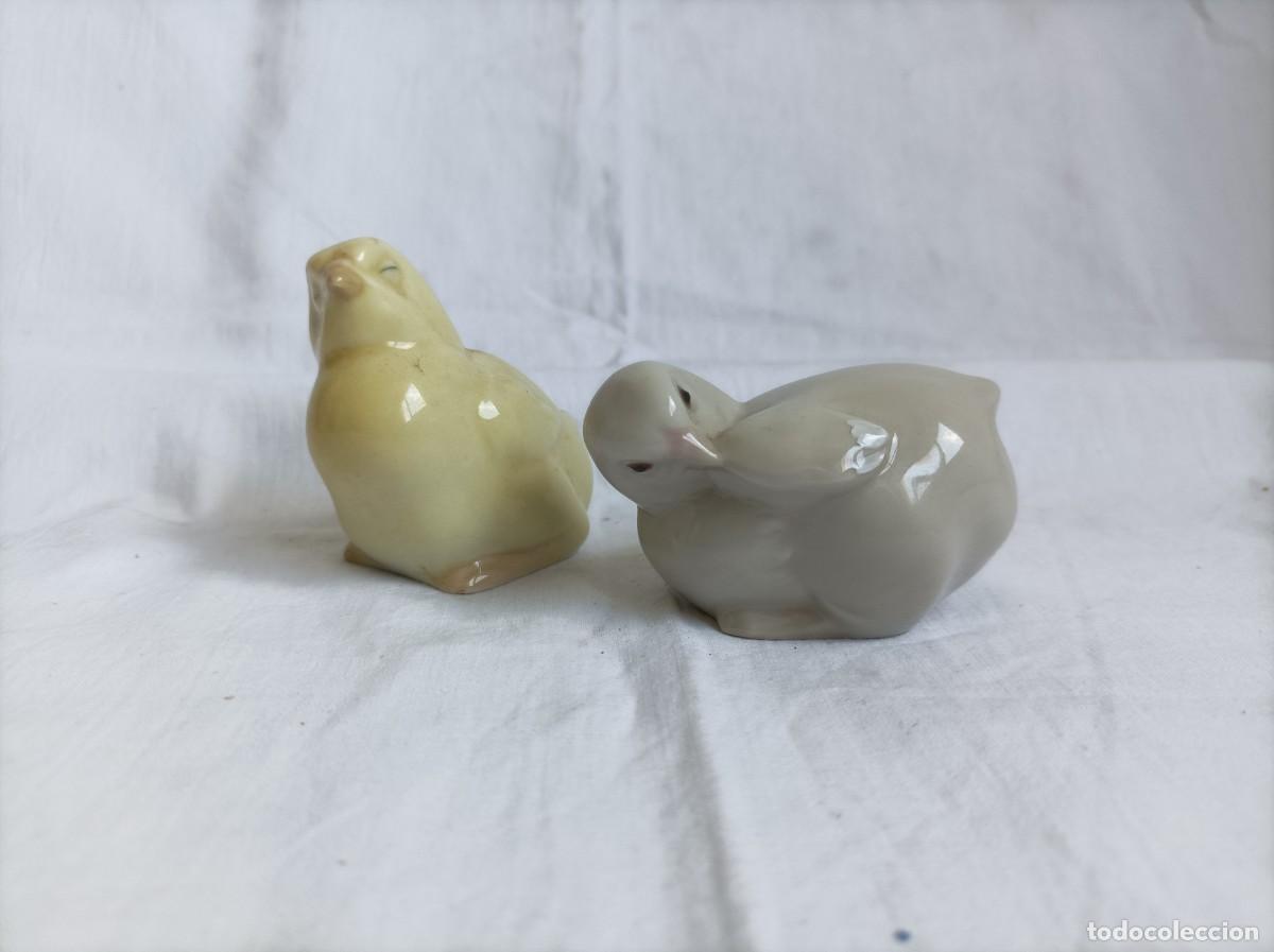 Antiquit&eacute;s: LLADRO. PRIMERA EPOCA. FIRMADA EN BASE. PAREJA DE POLLITOS