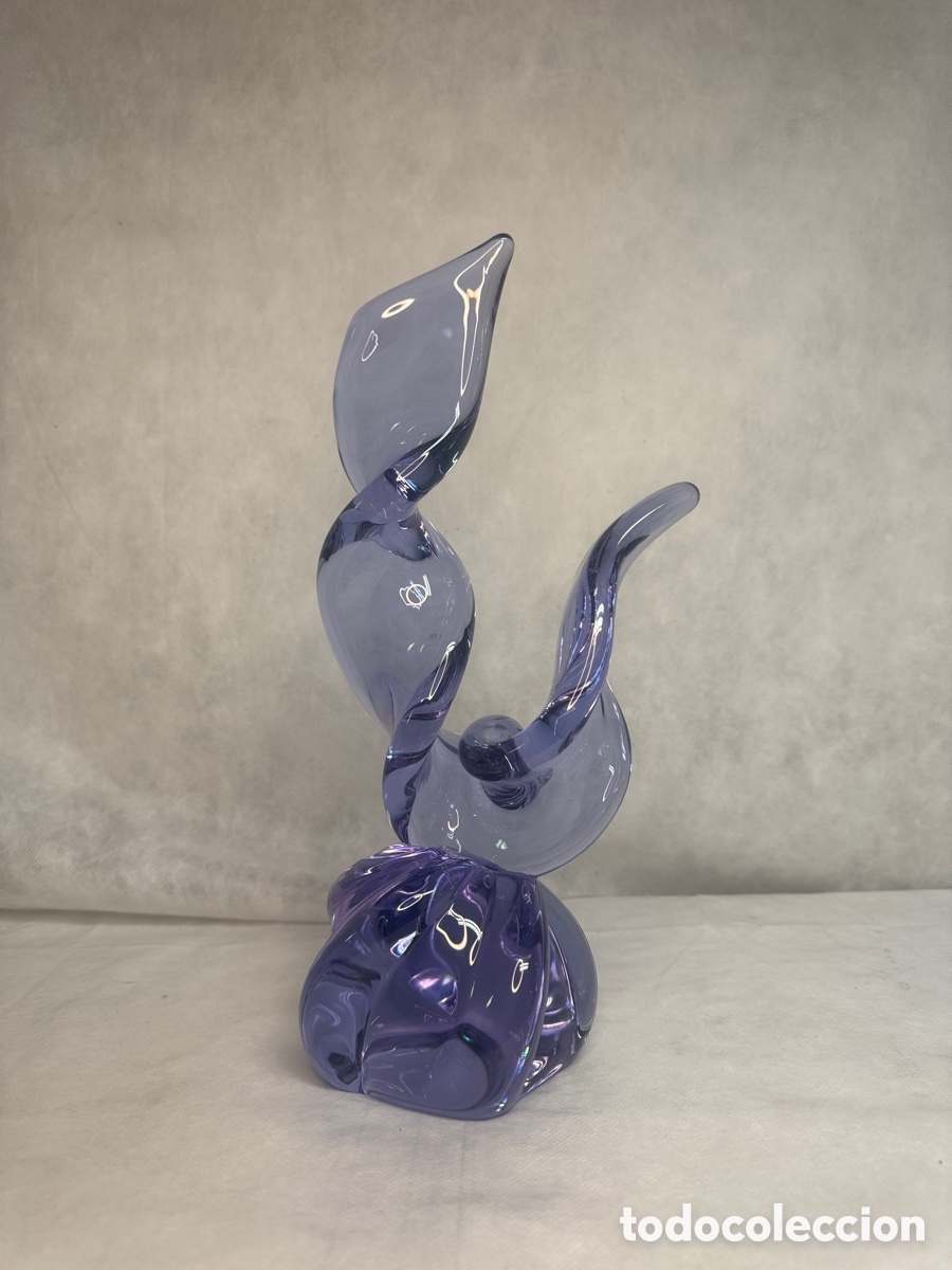 Antig&uuml;edades: Sandro Frattini - centro escult&oacute;rico en cristal de Murano - Made in Italy
