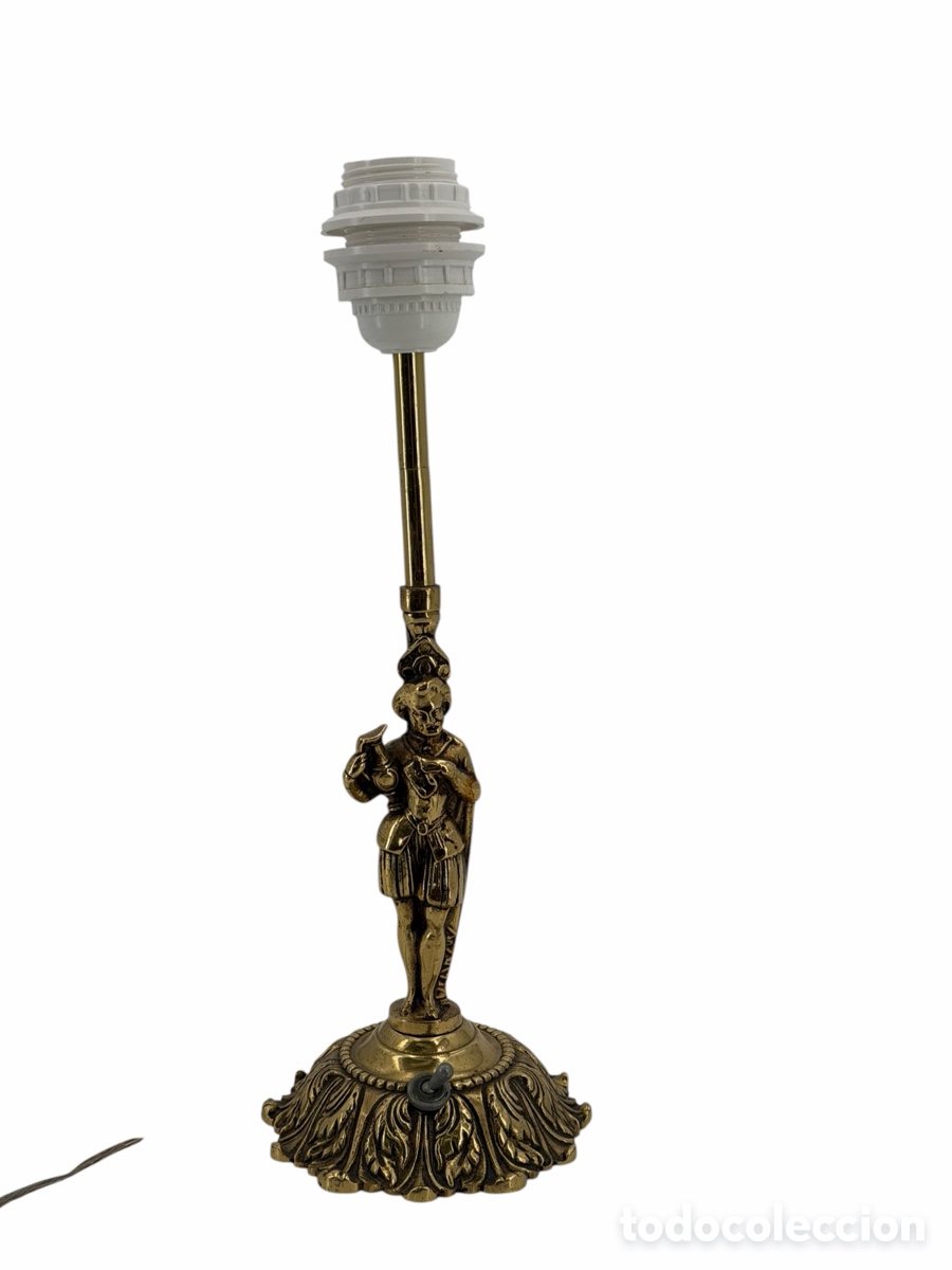 Antig&uuml;edades: Antigua L&aacute;mpara de Bronce - Foto 1