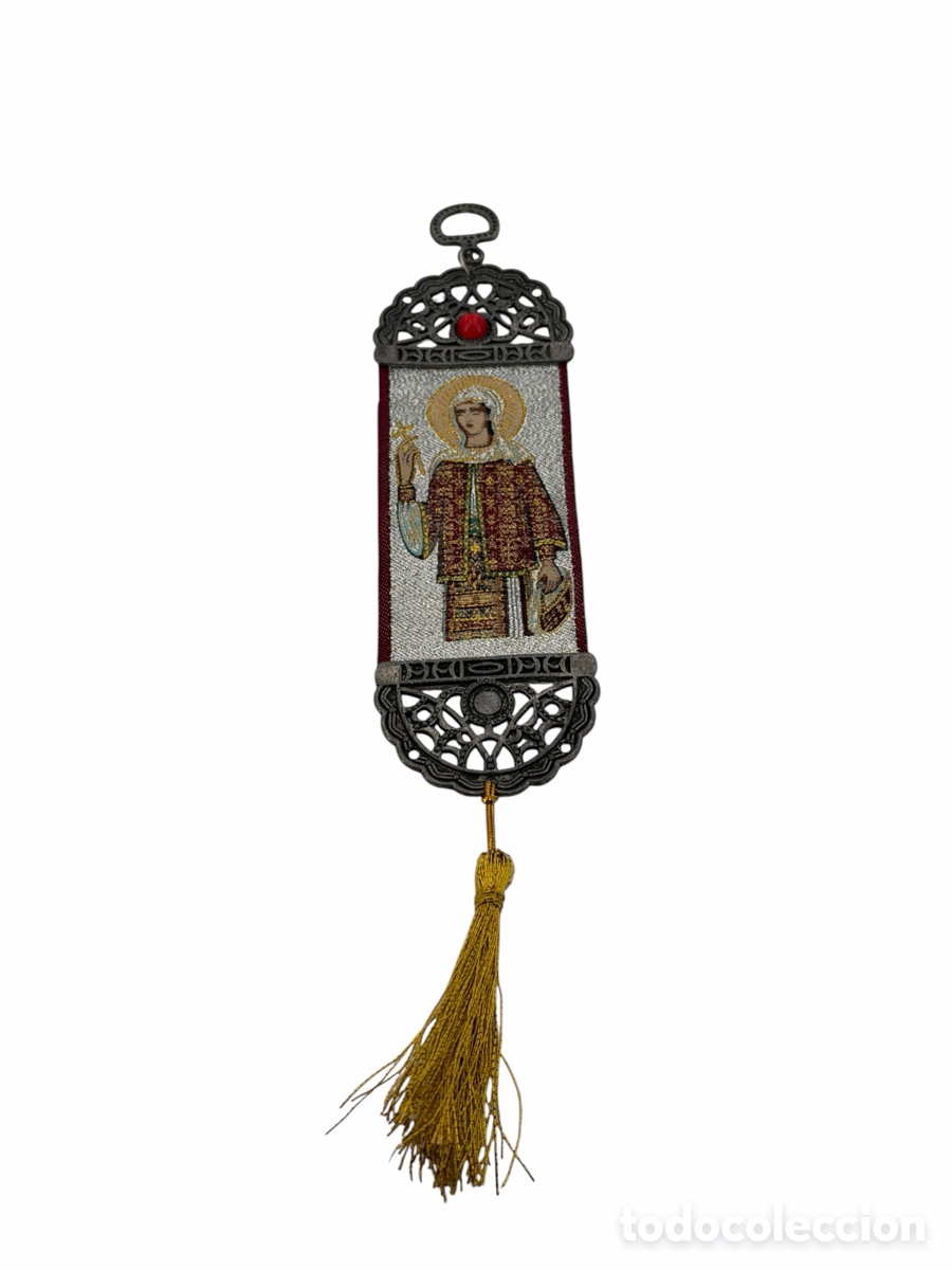 Antiquit&eacute;s: Antiguo Icono Religiosa de Tela