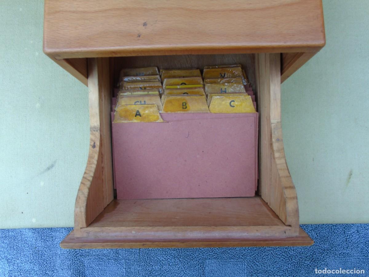 Antig&uuml;edades: ANTIGUO ARCHIVADOR DE MADERA. - Foto 6
