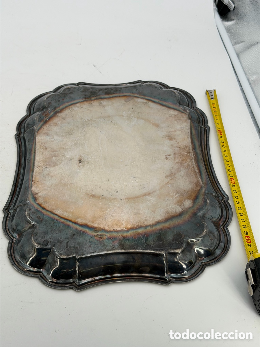 Antig&uuml;edades: Gran Bandeja de Plata Meneses - Foto 7