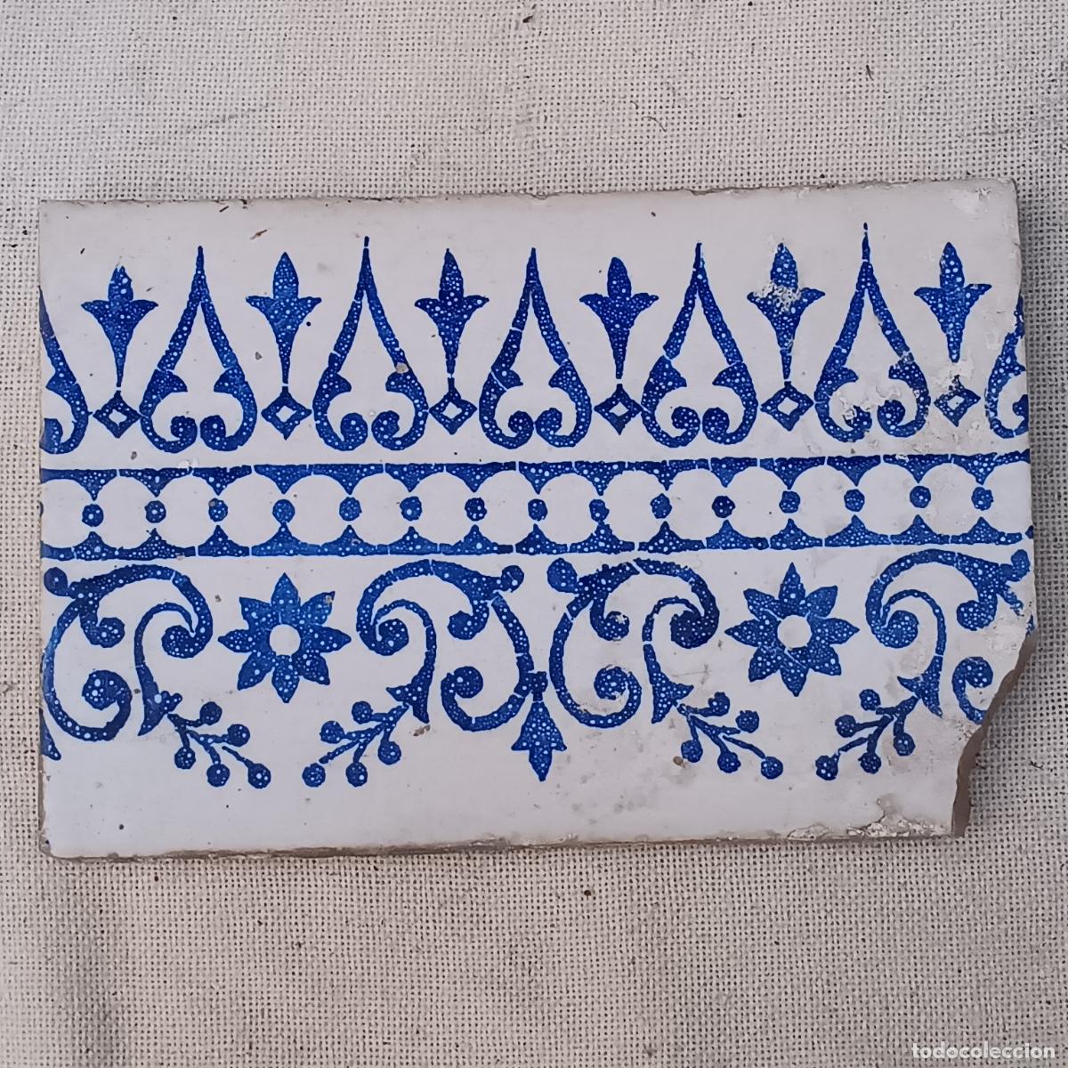 Antiquit&eacute;s: AZULEJO ANTIGUO DE MANISES - SIGLO XIX.