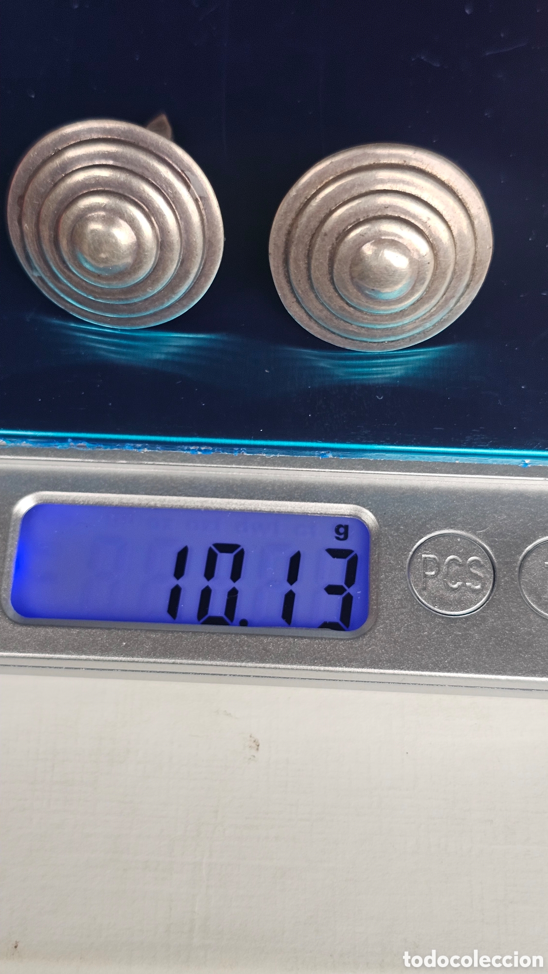 Antig&uuml;edades: Gemelos de plata de ley contrastada - Foto 2