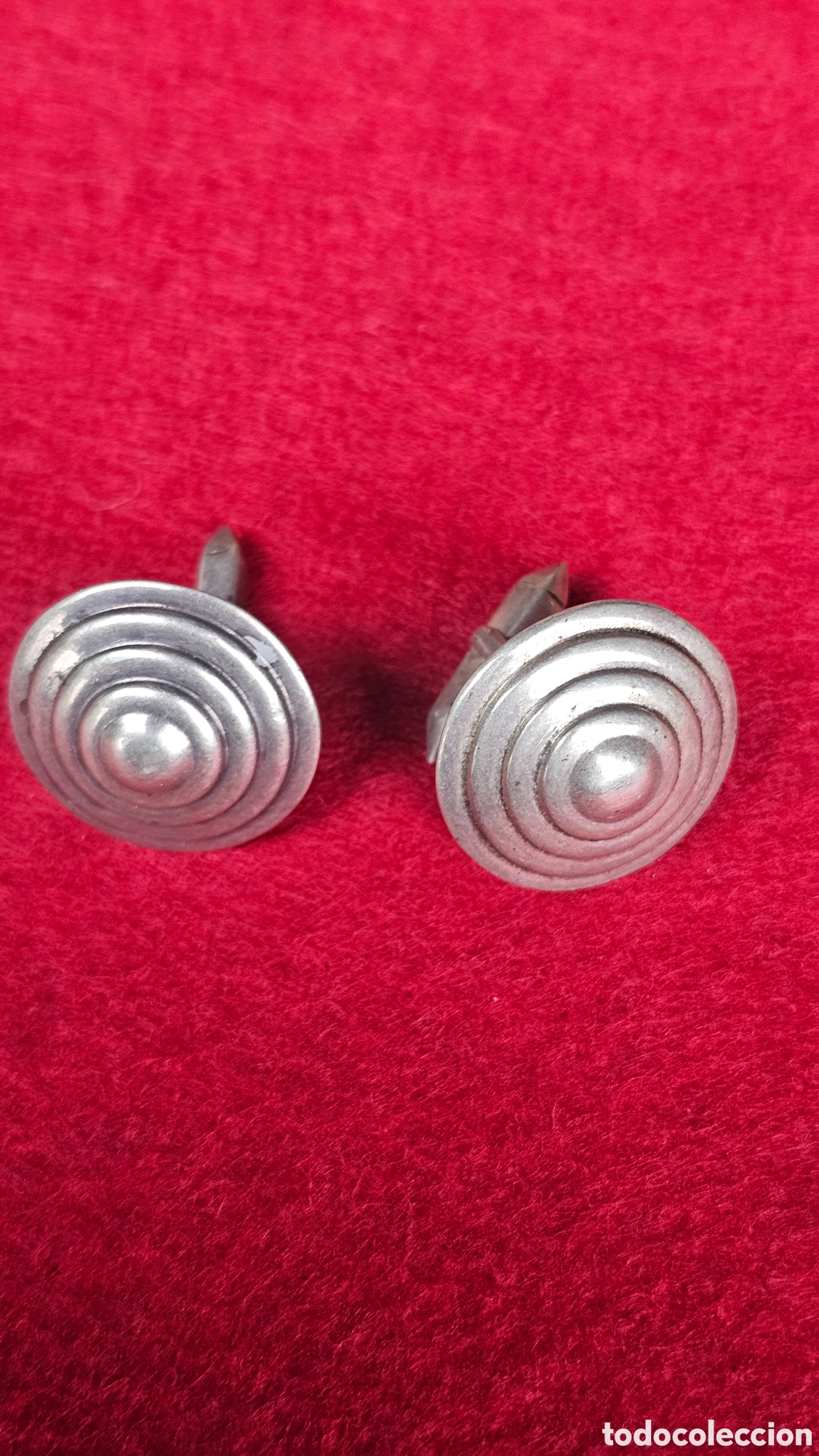 Antiquit&eacute;s: Gemelos de plata de ley contrastada