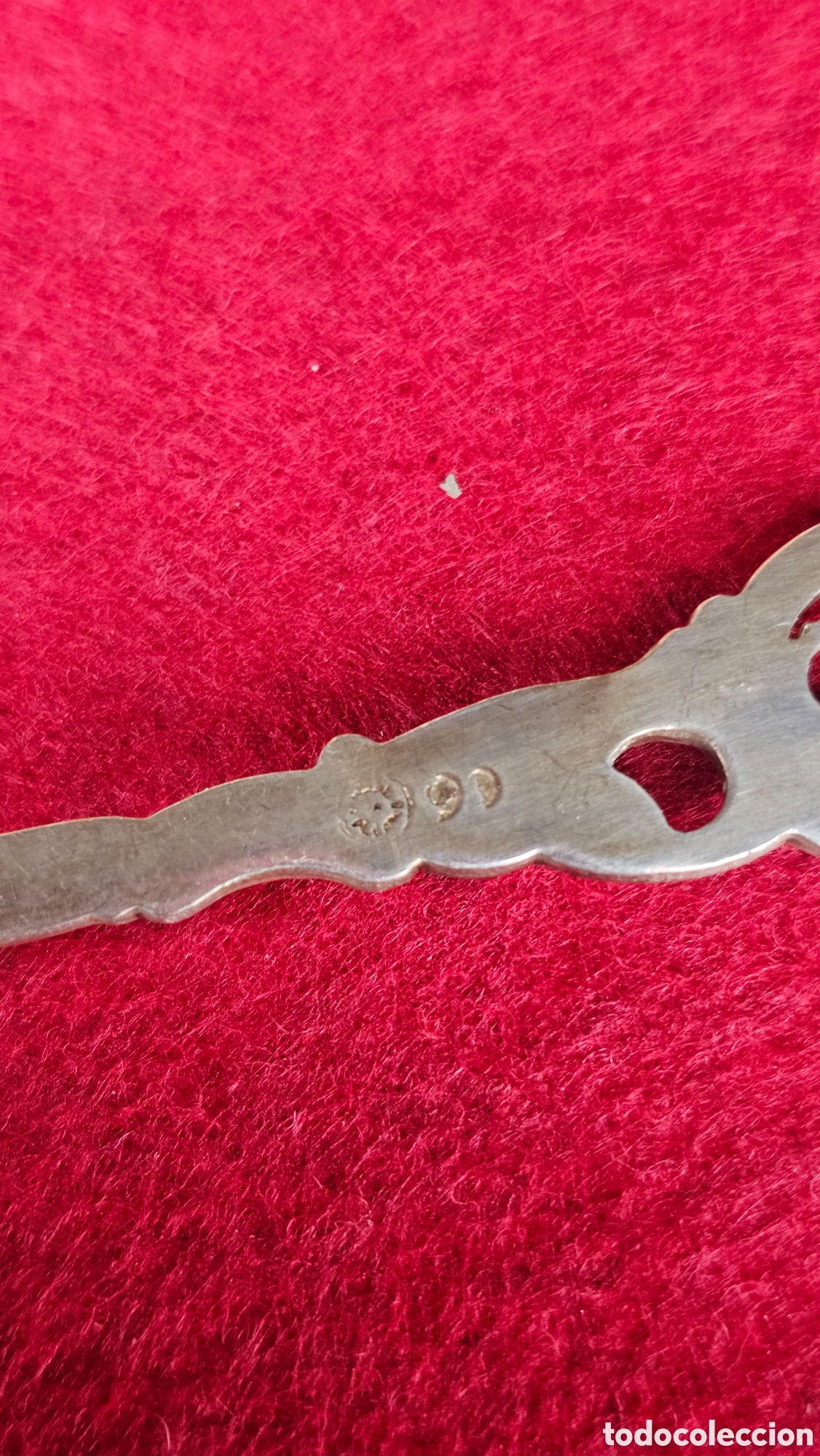 Antig&uuml;edades: Cucharilla de plata de ley contrastada - Foto 3