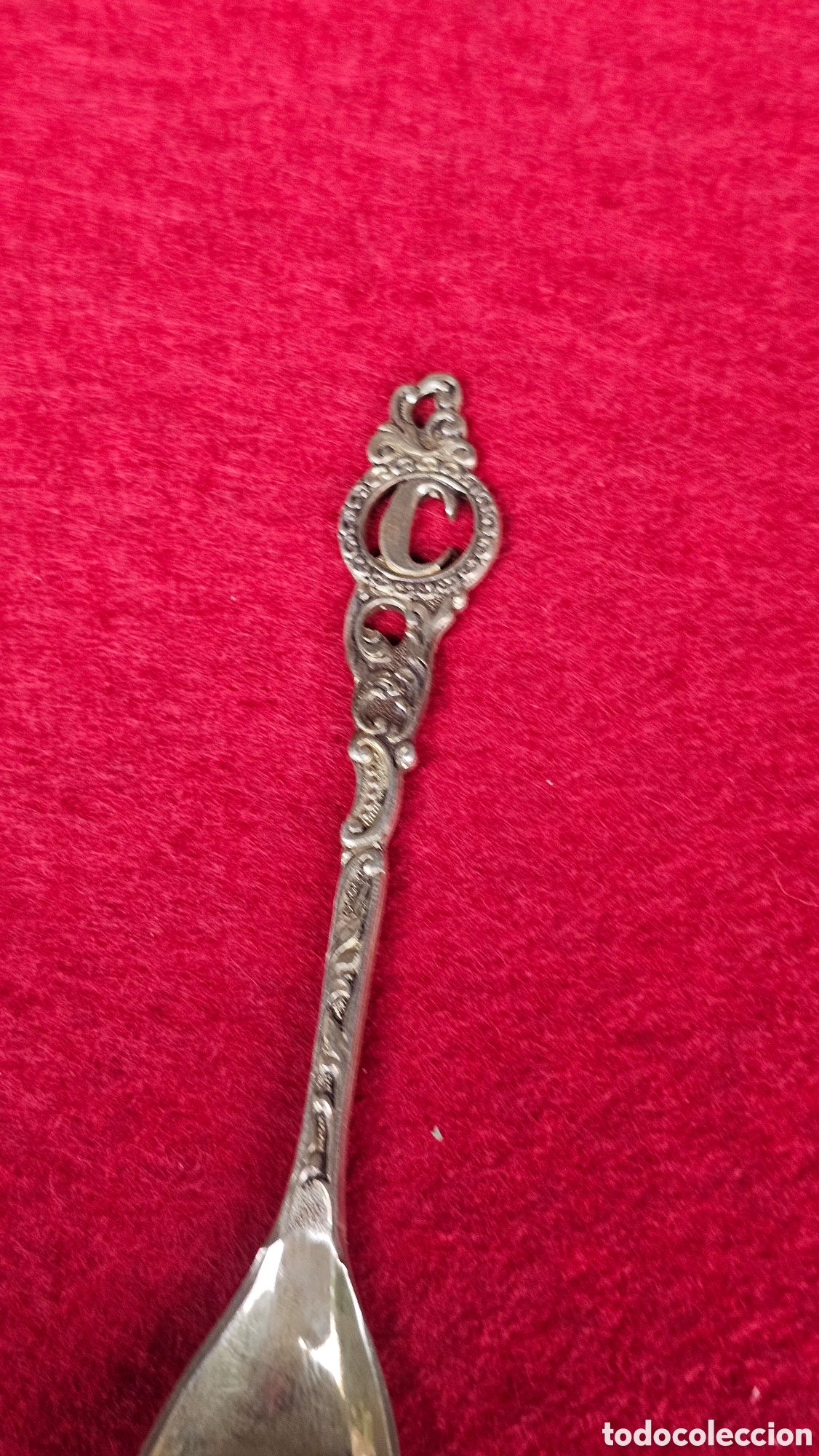 Antig&uuml;edades: Cucharilla de plata de ley contrastada - Foto 4