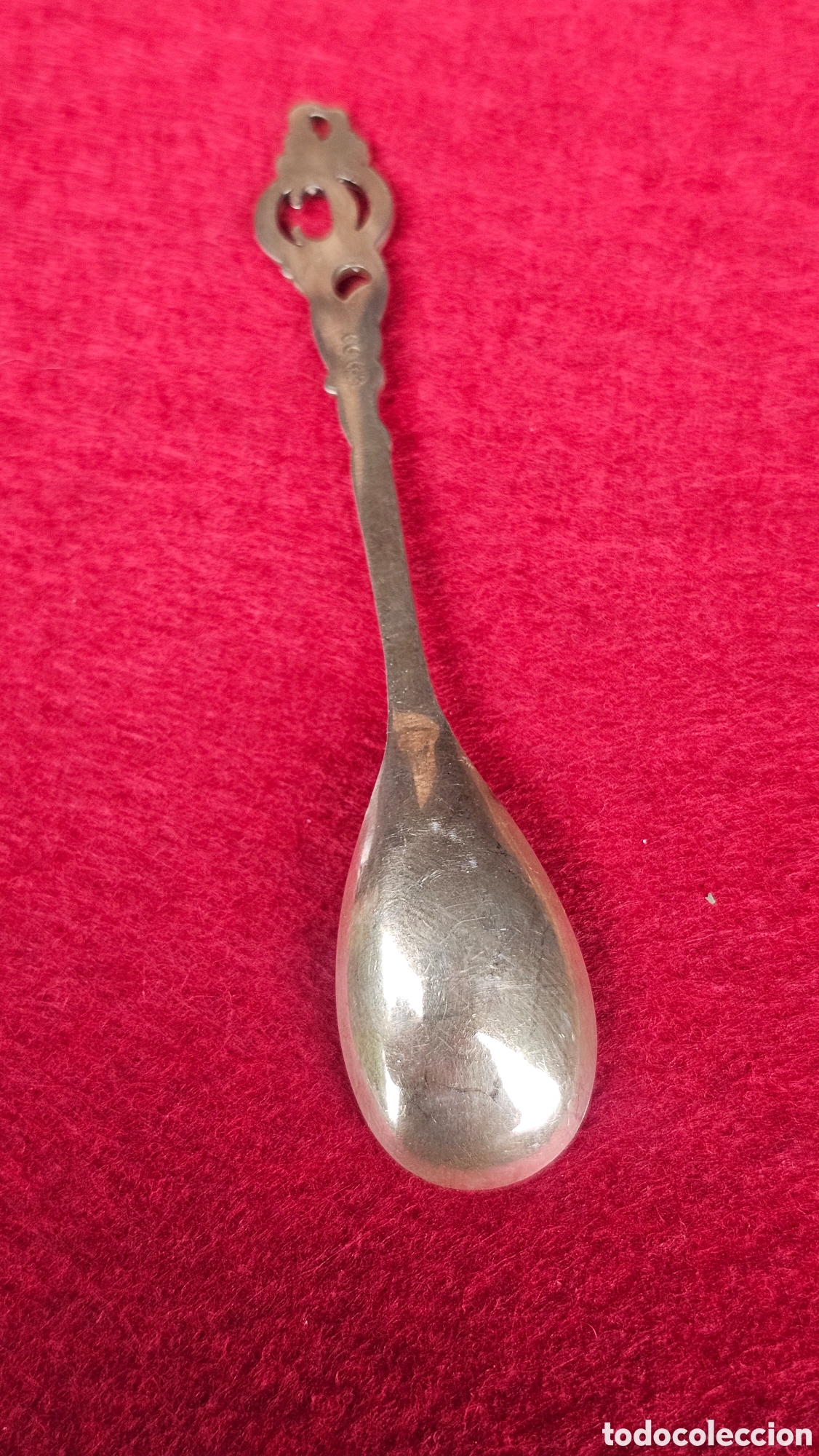 Antig&uuml;edades: Cucharilla de plata de ley contrastada - Foto 5