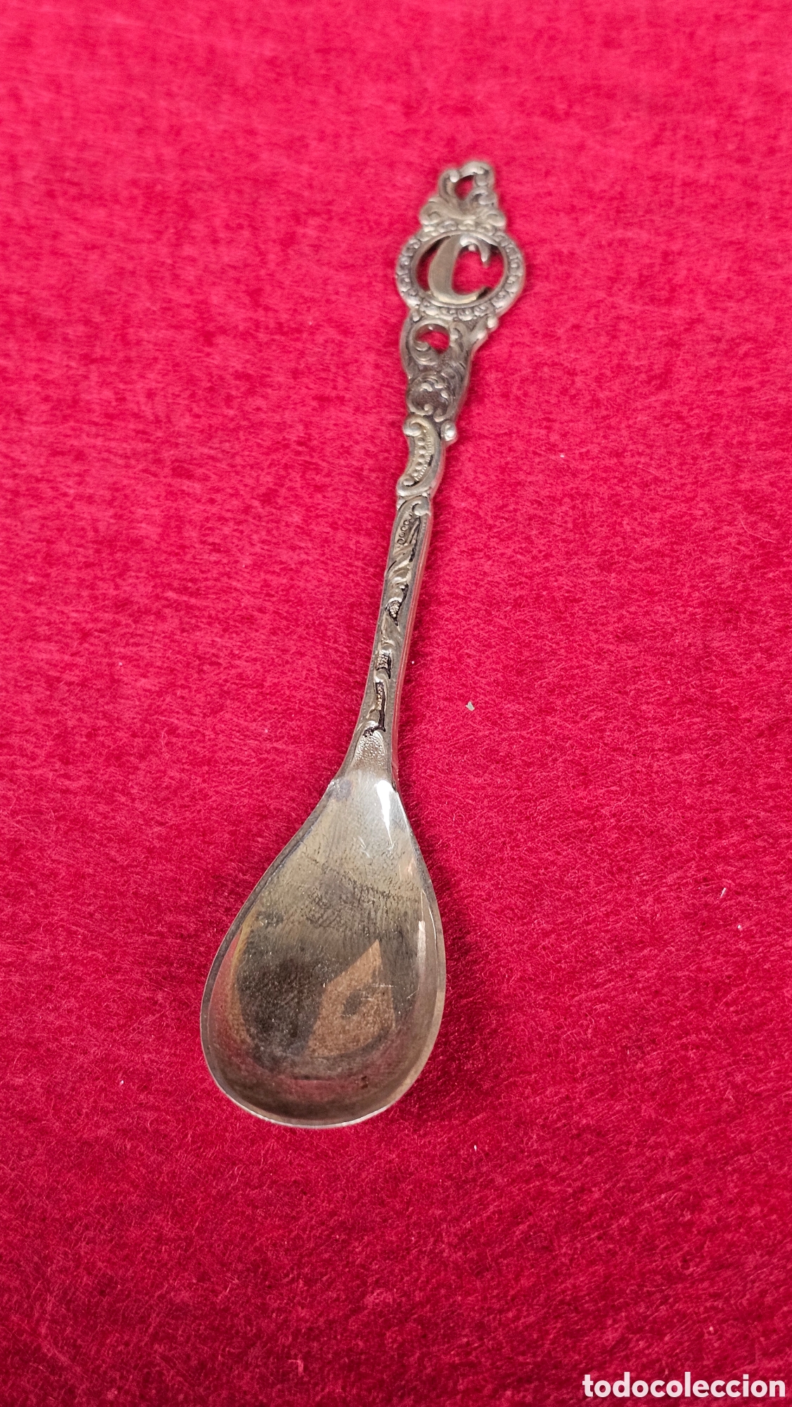 Antiquit&auml;ten: Cucharilla de plata de ley contrastada