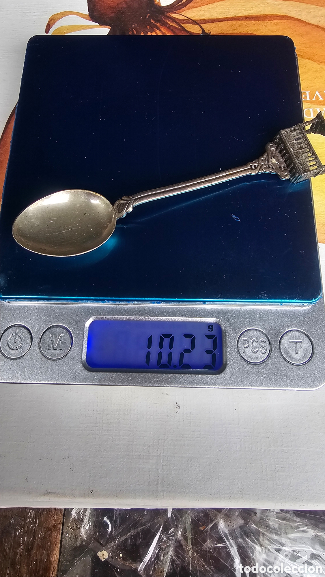 Antig&uuml;edades: Cucharilla de plata de ley contrastada - Foto 2