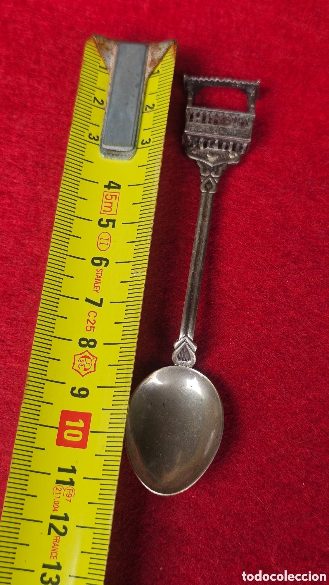 Antig&uuml;edades: Cucharilla de plata de ley contrastada - Foto 3