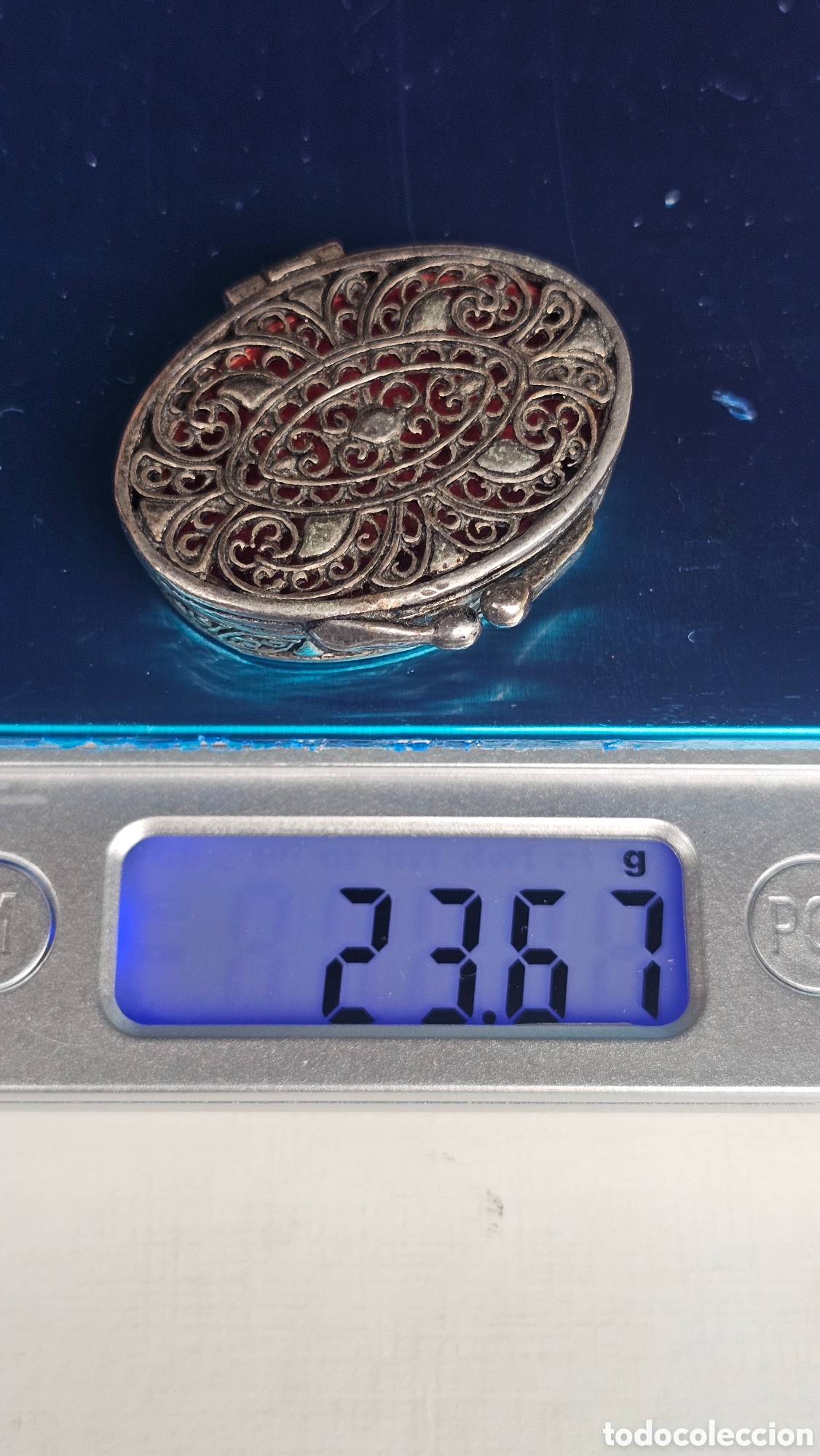Antig&uuml;edades: Antiguo pastillero de plata de ley - Foto 6