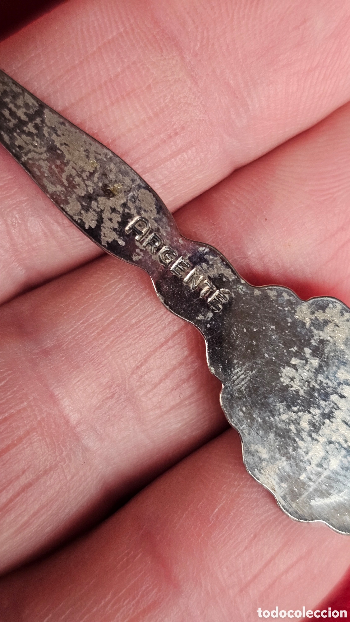 Antig&uuml;edades: Cucharilla de plata de ley contrastada - Foto 3